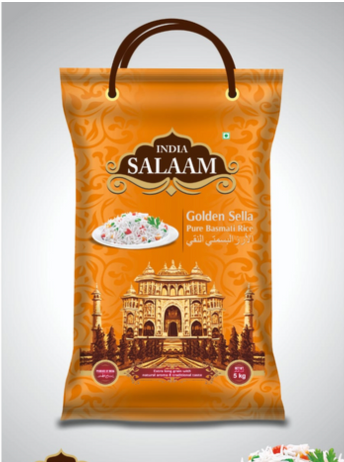 India Salaam Golden Sella Basmati Rice (40 lbs)