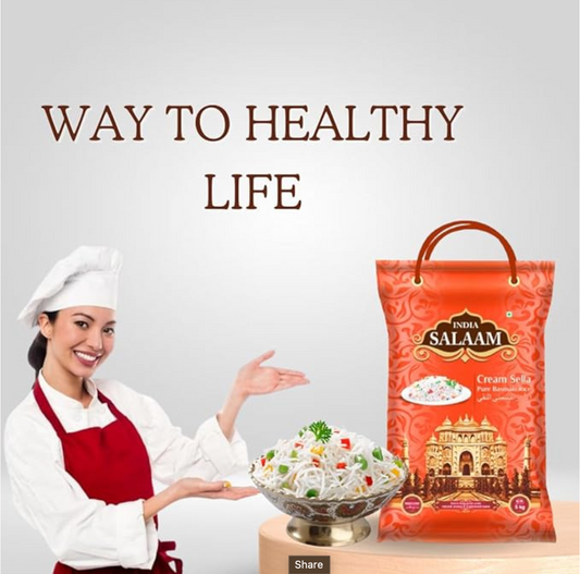 India Salaam Cream Sella Rice (40 lbs)