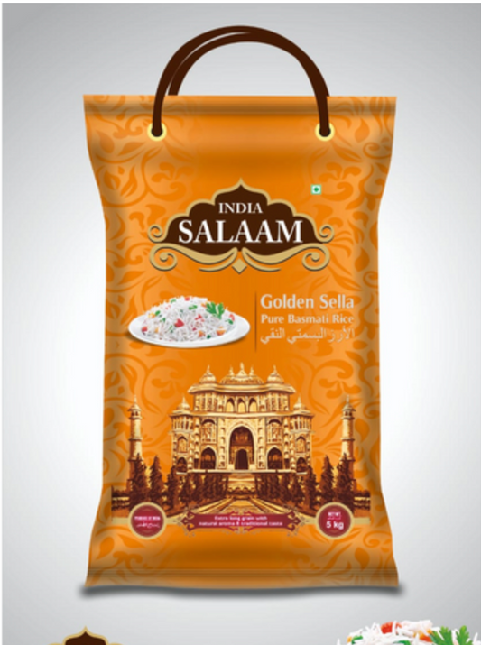 India Salaam Golden Sella Basmati Rice (10 lbs)