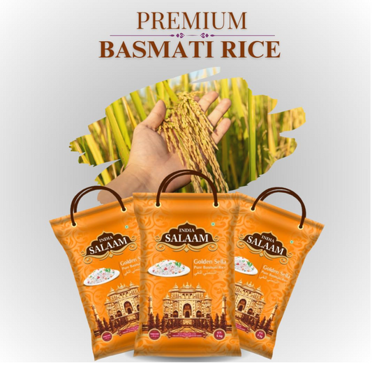 India Salaam Golden Sella Basmati Rice (40 lbs)