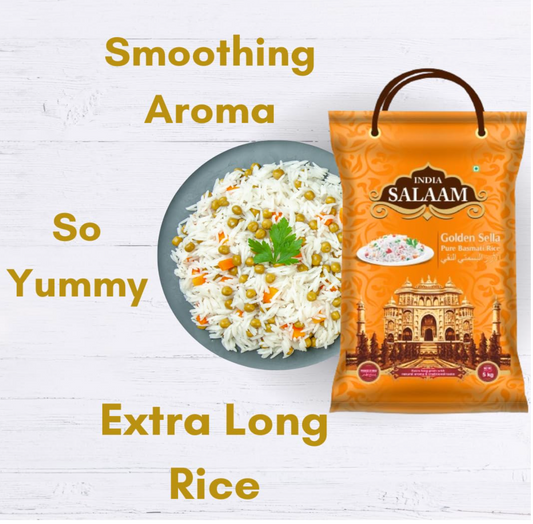 India Salaam Golden Sella Basmati Rice (10 lbs)